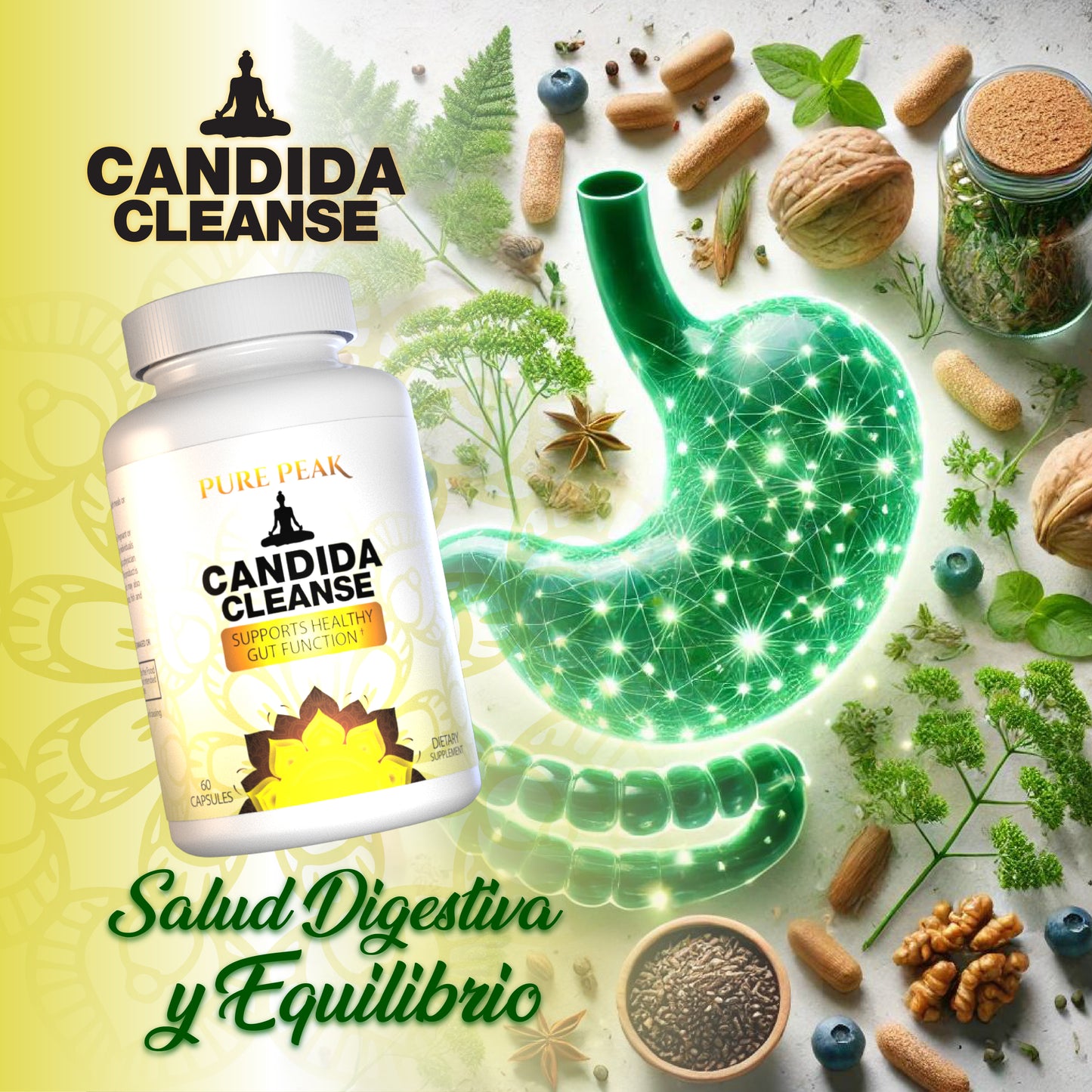 🧬🌿 Candida Cleanse – Equilibrio Interno, Bienestar Total 💚✨